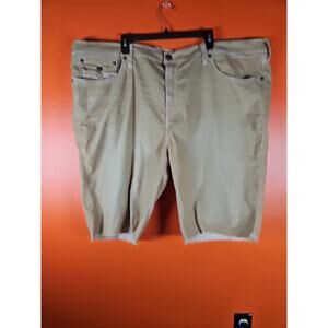True Religion Mens Size 50 Mustard Corduroy Cut off Shorts